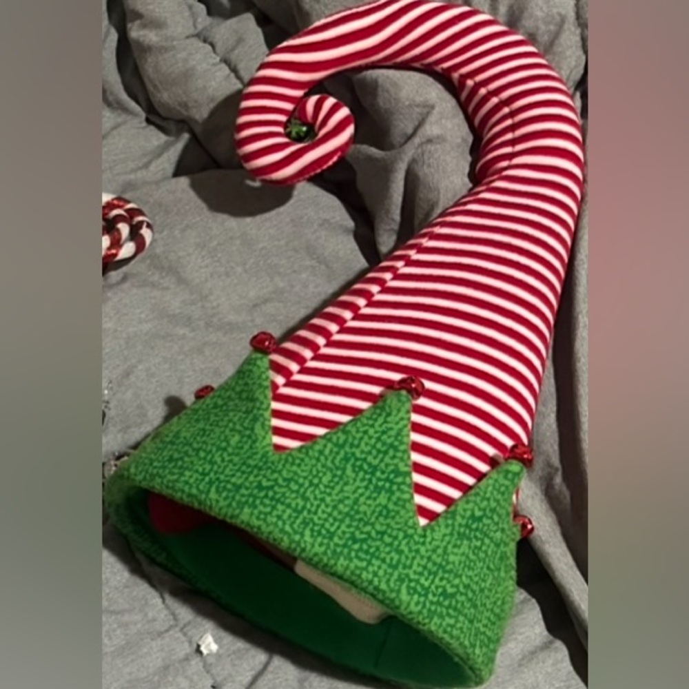 Pier 1 Holiday Elf Decor with Red and Green Accents